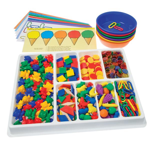Counting & Sorting Kit + Instructions (over 650pcs)